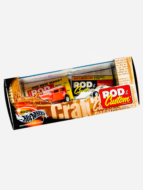 Hot Wheels Hot Rod Series 6 Rod & Custom 2 Car Set - Rubberband Residue