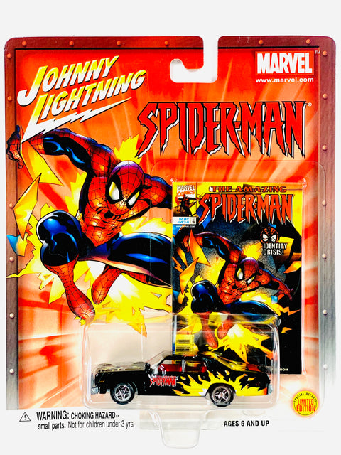 Johnny Lightning Playing Mantis Marvel Comics The Amazing Spider-Man Identity Crisis '70s Dodge - Damaged Card/Blister