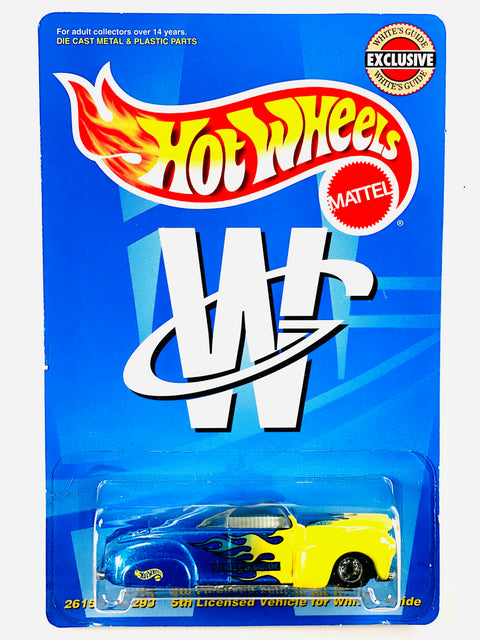 Hot Wheels 1999 White's Guide Exclusive Tail Dragger Blue & Yellow - Damaged Card