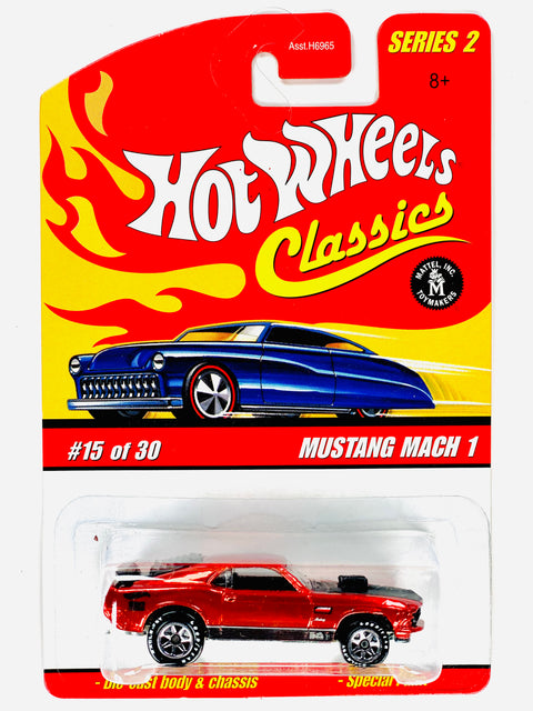 Hot Wheels 2005 Classics Series 2 Mustang Mach 1 Burnt Orange - Damaged Card/Blister