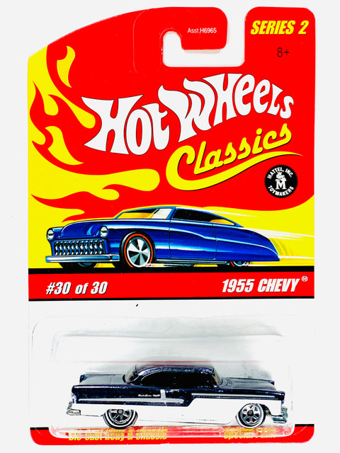 Hot Wheels 2005 Classics Series 2 1955 Chevy Dark Blue - Damaged Card/Blister
