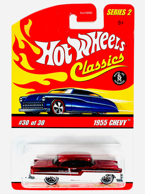 Hot Wheels 2005 Classics Series 2 1955 Chevy Red - Damaged Card/Blister