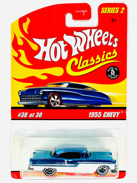 Hot Wheels 2005 Classics Series 2 1955 Chevy Blue - Damaged Card/Blister