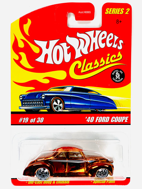 Hot Wheels 2005 Classics Series 2 '40 Ford Coupe Orange - Damaged Card/Blister