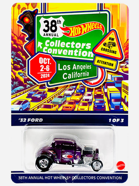 Hot Wheels 2024 38th Annual Collectors Convention Los Angeles '32 Ford Sample