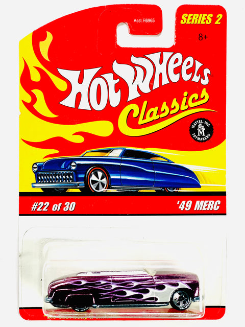 Hot Wheels 2005 Classics Series 2 '49 Merc Purple - Damaged Card/Blister