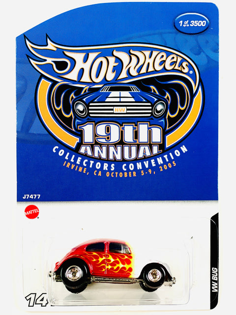 Hot Wheels 19th Annual Collectors Convention Irvine, CA 2005 VW Bug - Damaged Card/Blister