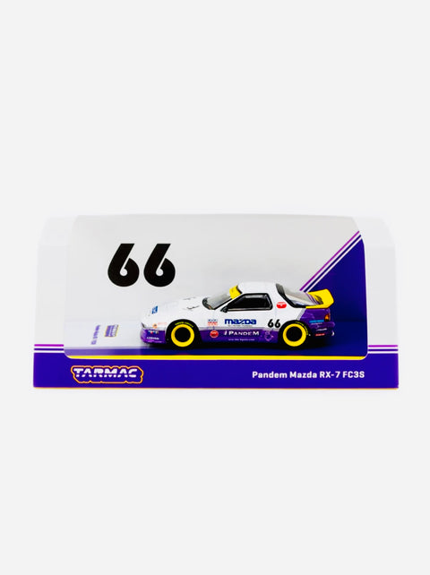 Tarmac Works Hobby 64 Pandem Mazda RX-7 FC3S White & Purple