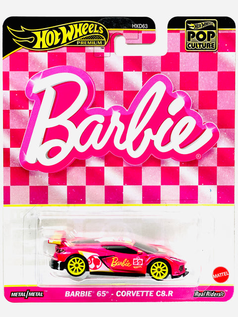 Hot Wheels 2024 Pop Culture Case E Barbie 65th Corvette C8.R