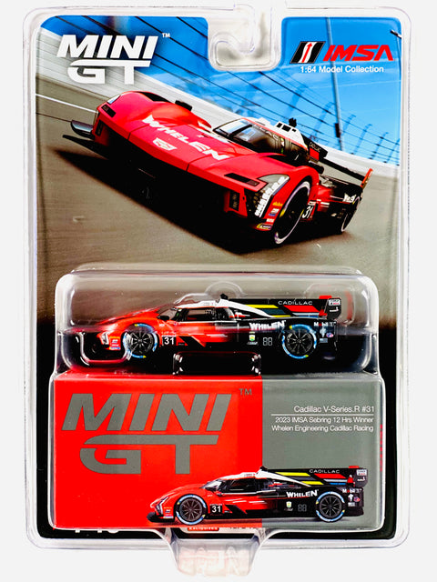 Mini GT Mijo Exclusive Cadillac V-Series.R #31 Whelen Engineering Cadillac Racing 2023 IMSA Sebring 12 Hrs Winner #745