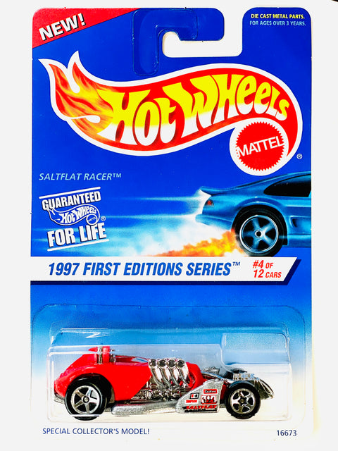 Hot Wheels 1997 First Editions Series Saltflat Racer - Damaged Card