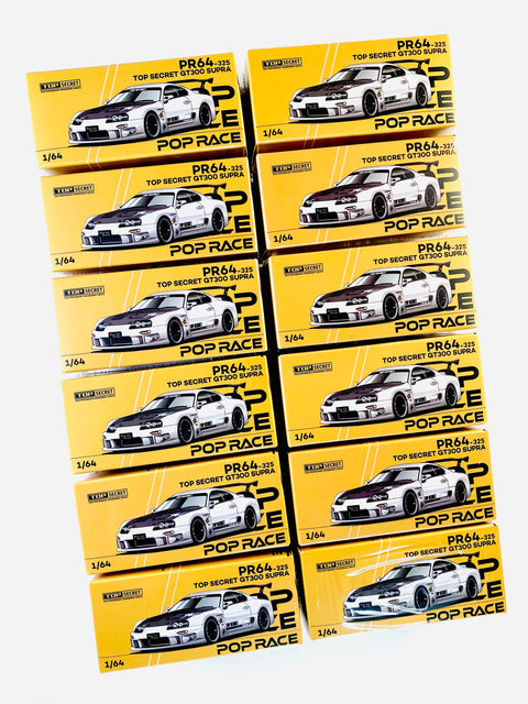 Pop Race Factory Sealed Top Secret GT300 Supra Silver Chrome #325 (12ct.)