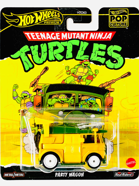 Hot Wheels 2025 Pop Culture Case K TMNT Party Wagon - Damaged Card