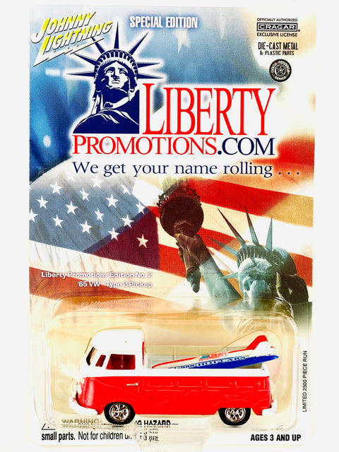 Johnny Lightning Liberty Promotions '65 VW Type 2 Pickup - Damaged Card/Blister