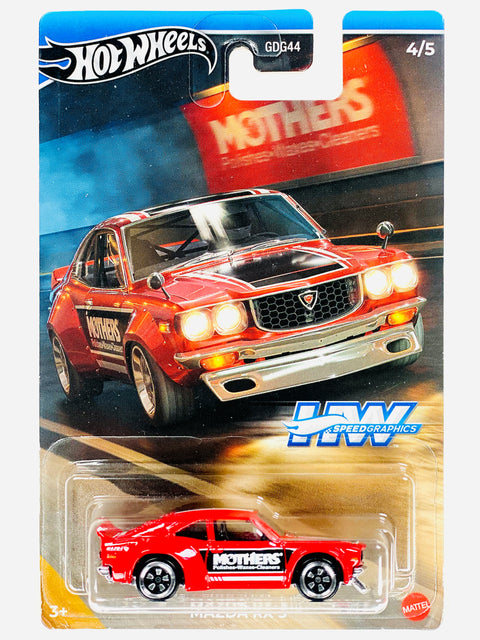 Hot Wheels 2024 Speed Graphics Mazda RX3 - Damaged Card