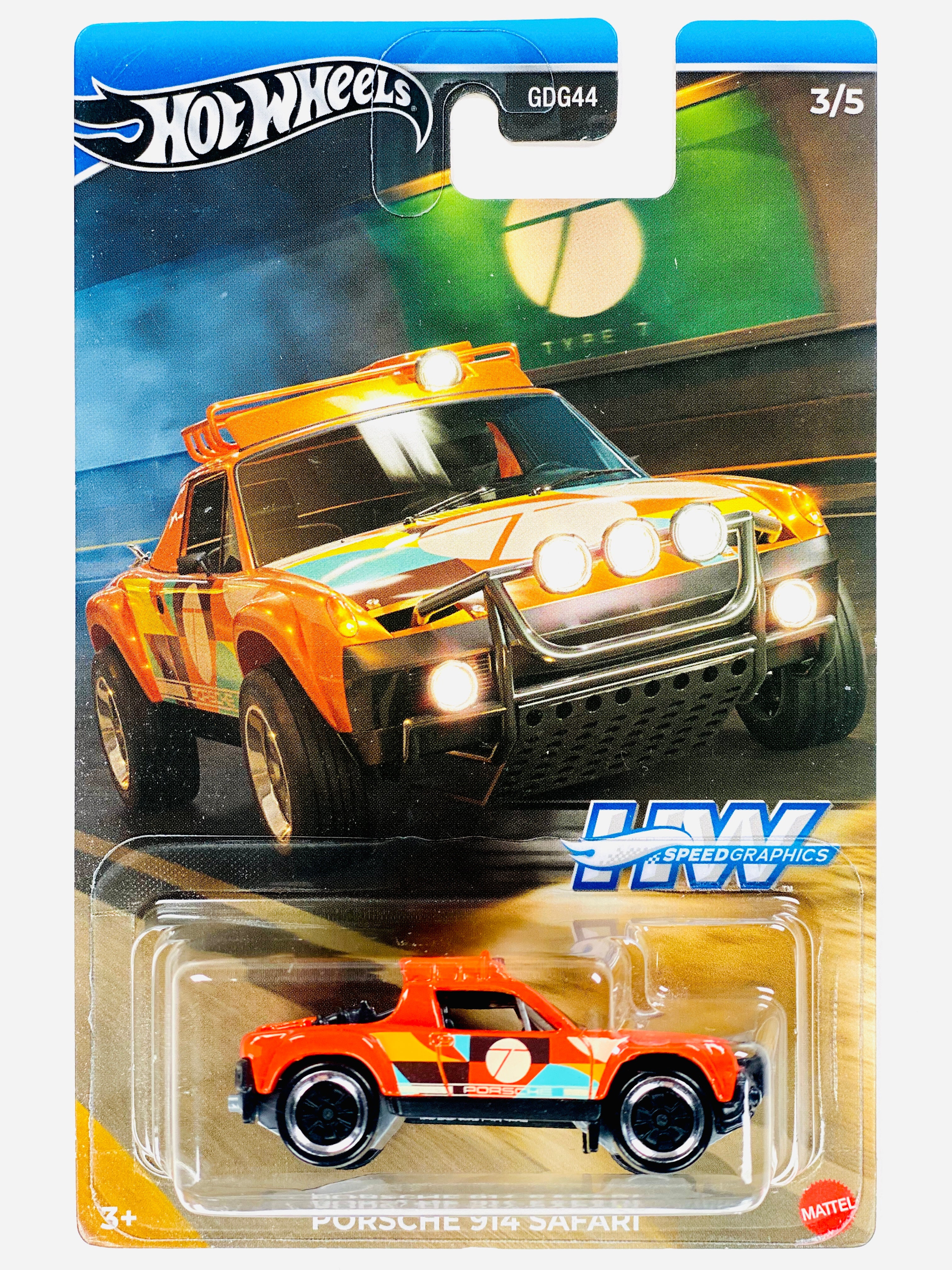 Hot Wheels 2024 Speed Graphics Porsche 914 Safari - Damaged Card