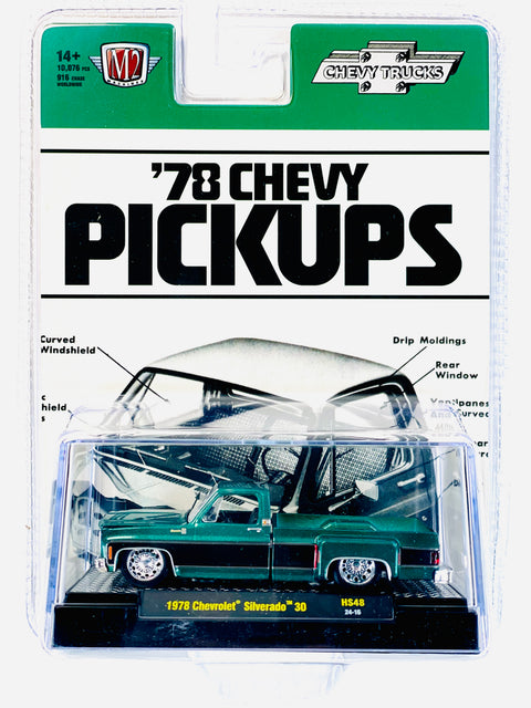 M2 Machines '78 Chevy Pickups 1978 Chevrolet Silverado 30 Dually Truck - Damaged Blister