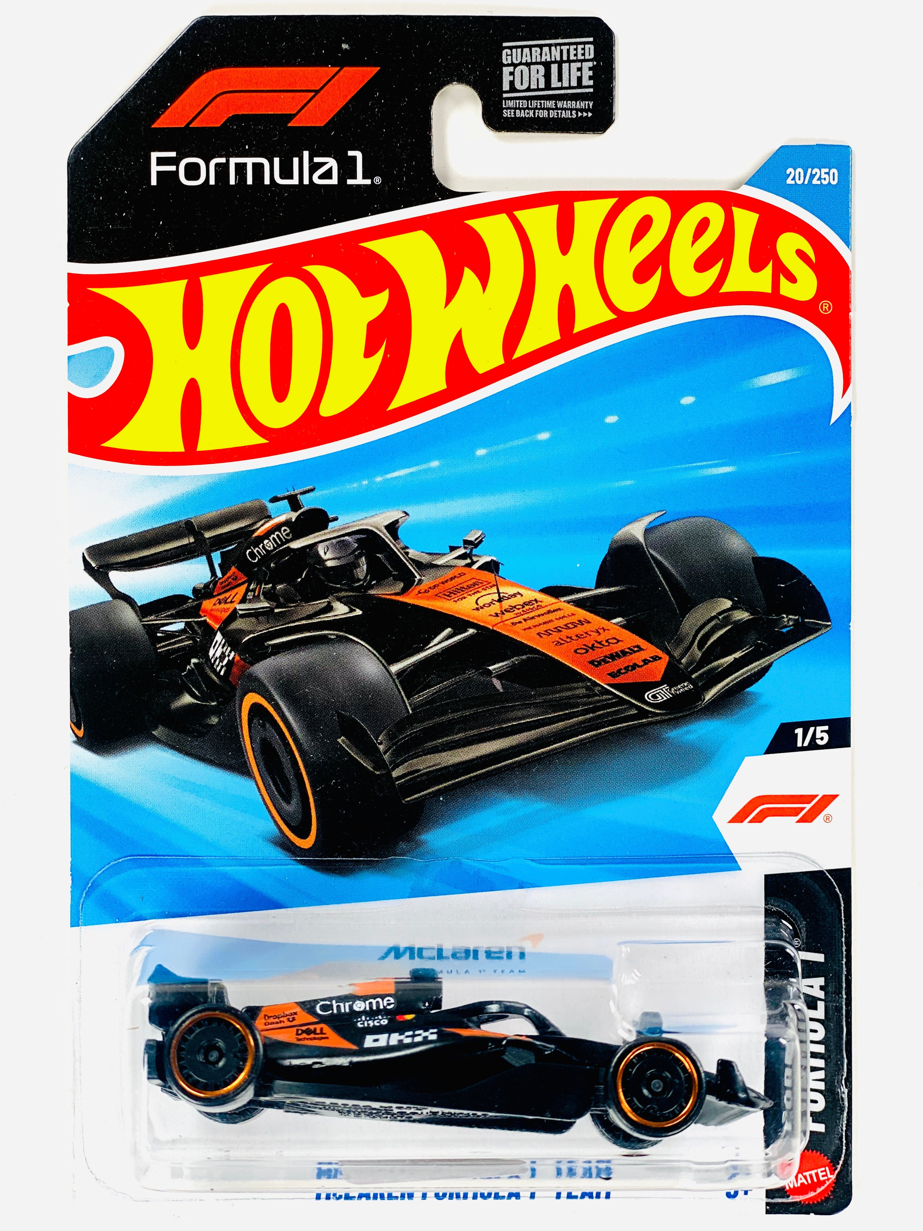 Hot Wheels Formula 1 F1 McLaren Formula One Team 20/250 - Damaged
