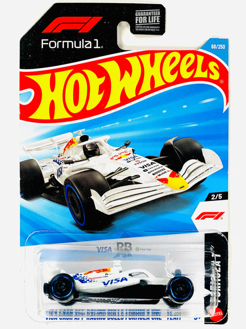 Hot Wheels Formula 1 F1 VISA Cash App Racing Bulls Formula One Team 68/250 - Damaged Card