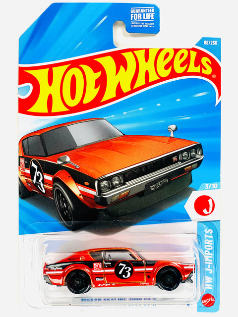 Hot Wheels HW J-Imports Nissan Skyline 2000 GT-R 88/250 - Damaged Card