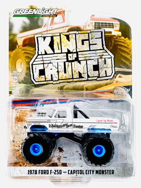 Greenlight Walmart Exclusive King of Crunch 1978 Ford F-250 Capitol City Monster Chase - Damaged Blister