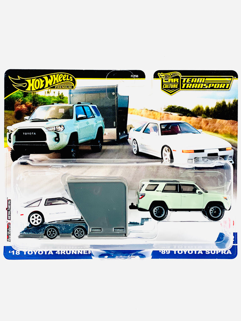 Hot Wheels 2024 Team Transport Case D 18 Toyota 4Runner 89 Toyota Supra 72