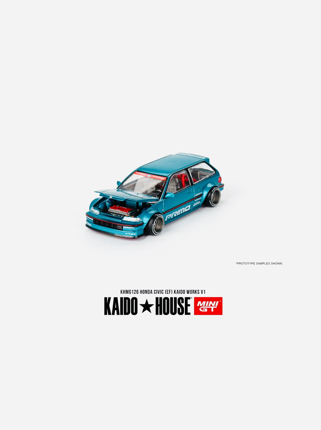 チェイス KAIDO HOUSE ホンダ シビック EF 街道ハウス チェース CHASE] KAIDO HOUSE MINI GT HONDA CIVIC EF V1 GREEN CHASE
