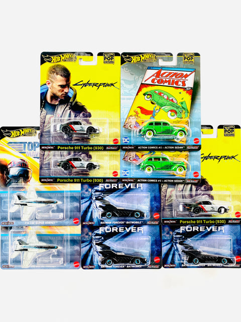 Hot Wheels 2024 Pop Culture Factory Sealed Case F (10 Cars) - Damaged Box