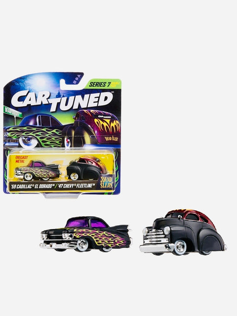 CarTuned Mijo Exclusive 2-Pack Series 7 Dead Sleds 1959 Cadillac Eldorado & 1947 Chevrolet  Fleetline - Damaged Card/Blister