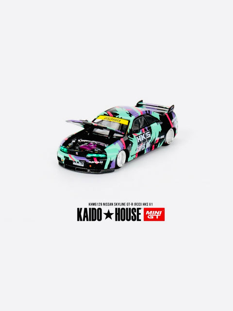 Mini GT x Kaido House Collab Nissan Skyline GT-R (R33) HKS V1 #129