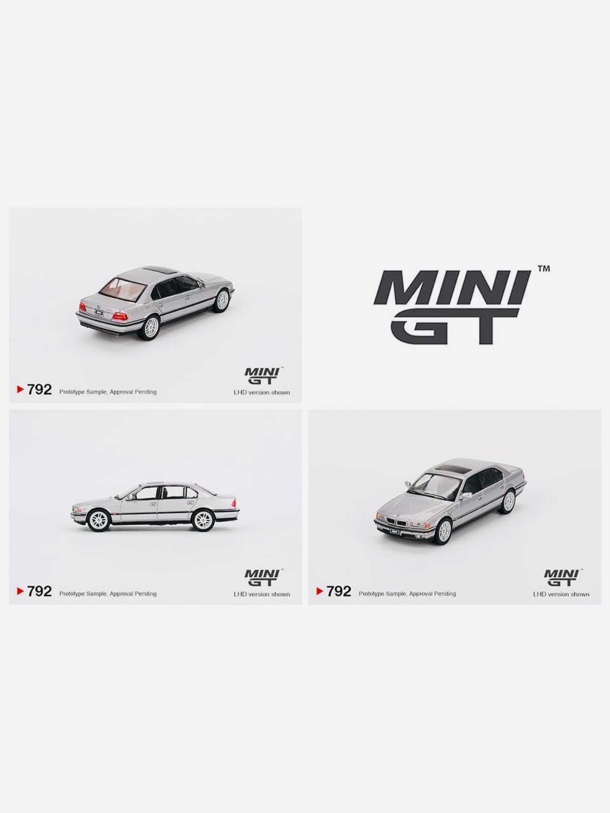 Mini GT Mijo Exclusive BMW 750IL Aspen Silver Metallic #792