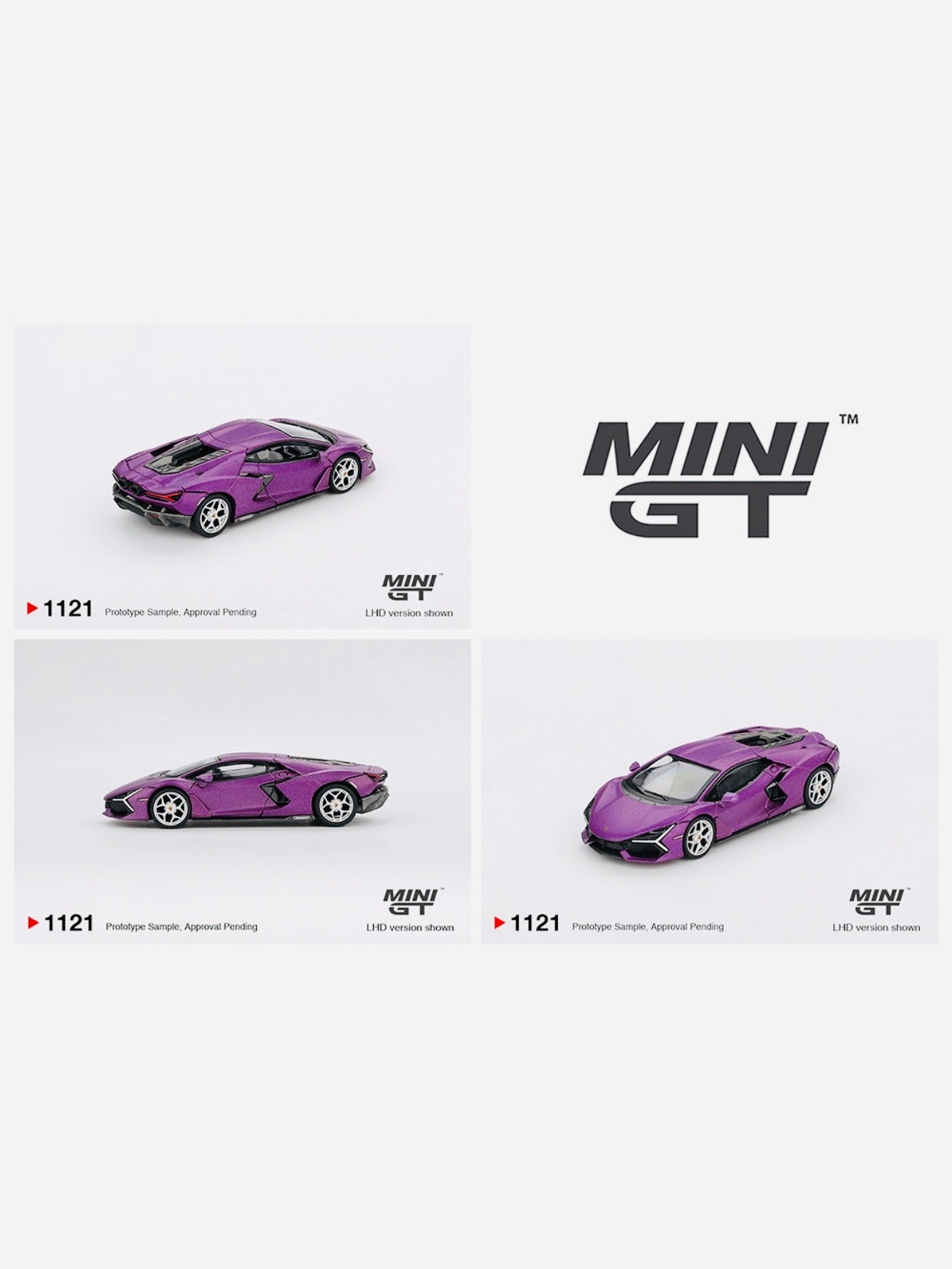 Mini GT Mijo Exclusive Lamborghini Revuelto Viola 30th Matte