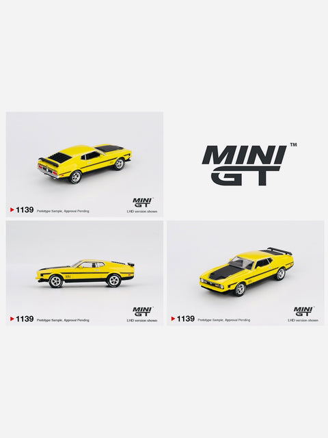 Mini GT Mijo Exclusive Ford Mustang Mach1 Grabber Yellow #1139
