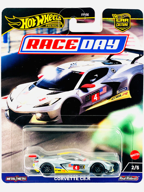 Hot Wheels 2024 Race Day 2 Case D Corvette C8.R - Damaged Card