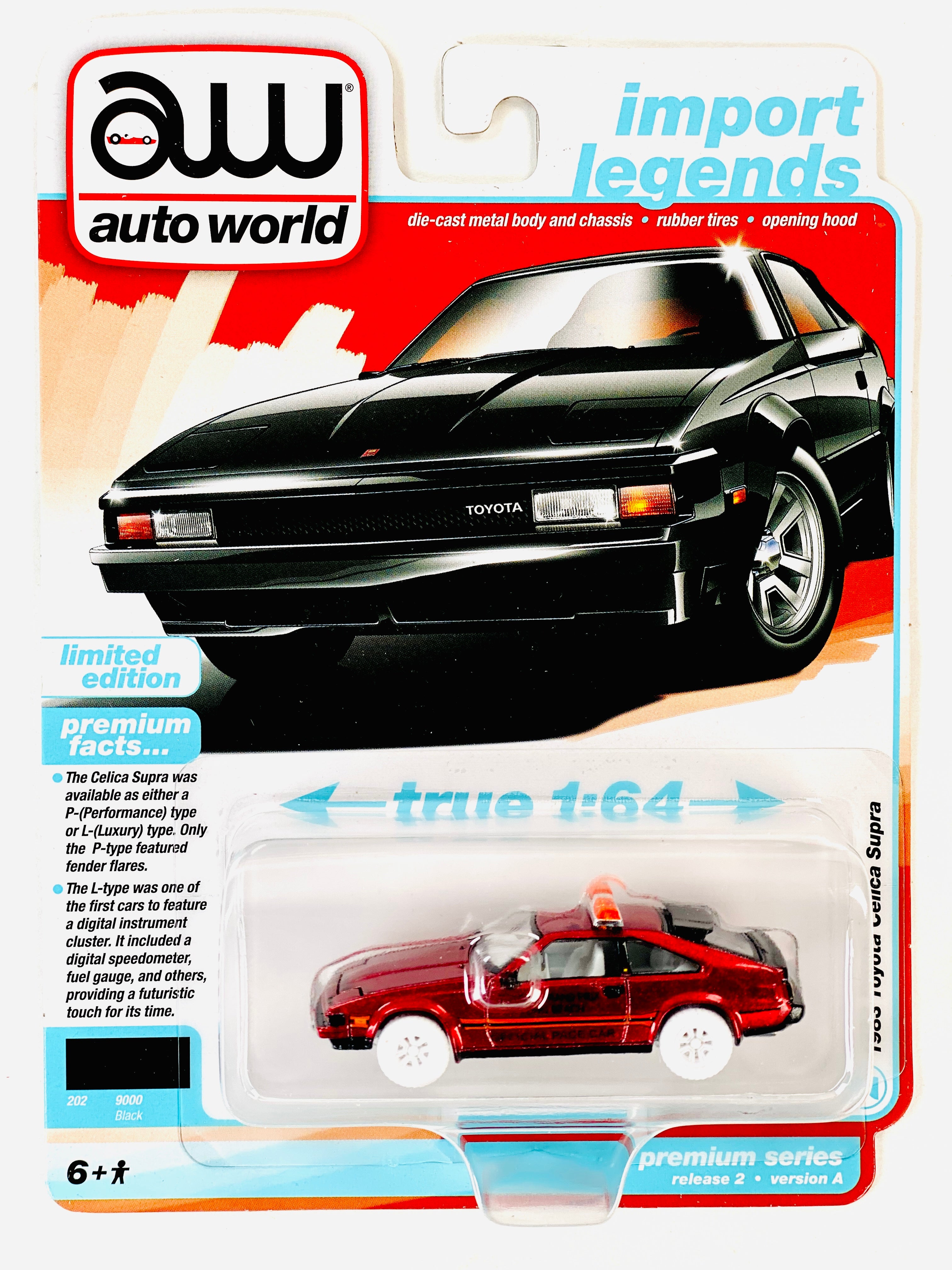 Auto World Import Legends 1983 Toyota Celica Supra Black Chase