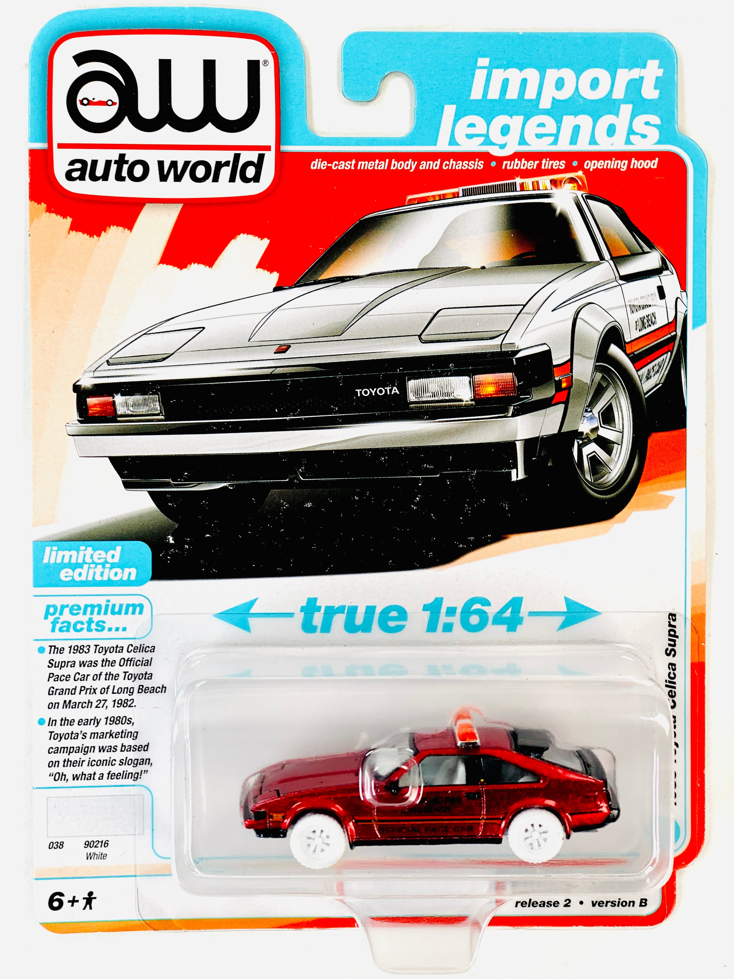志1993 Auto World Import Legends 1983 Toyota Celica Supra White Chase