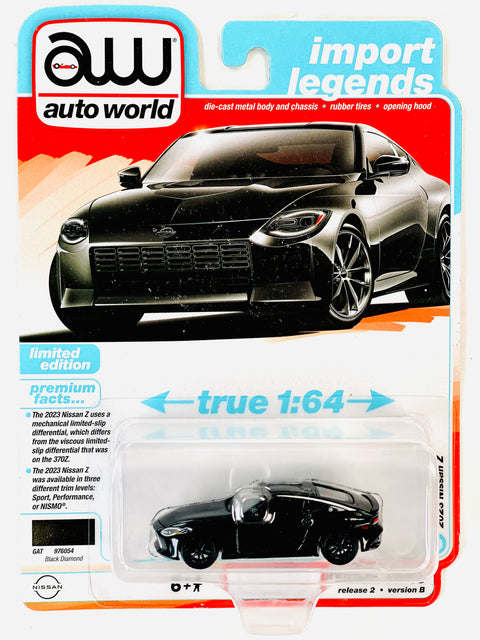 Auto World Import Legends 2023 Nissan Z Black Diamond - Damaged Card