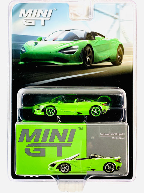 Mini GT Mijo Exclusive McLaren 750S Spider Mantis Green #783 Chase