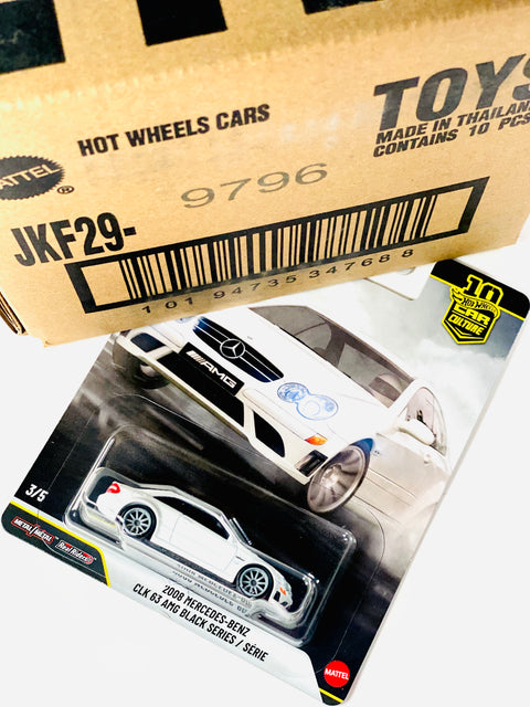 Hot Wheels 2026 Car Culture 2008 Mercedes-Benz CLK 63 AMG Black Series Factory Sealed Solid Pack (10 Cars)