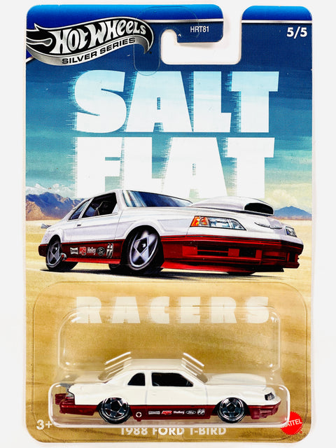 Hot Wheels 2025 Vintage Racing Club Salt Flat 1988 Ford T-Bird - Damaged Card