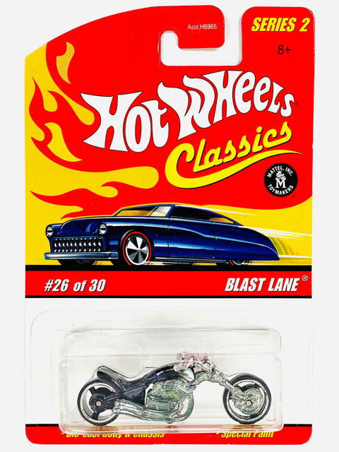 Hot Wheels 2005 Classics Series 2 Blast Lane Dark Blue - Damaged Card/Blister