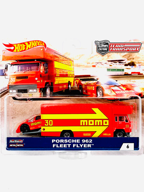 Hot Wheels 2018 Team Transport MOMO Porsche 962 Fleet Flyer #6