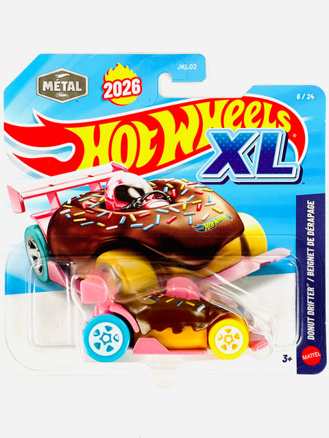 Hot Wheels 2026 XL Series 1:43 Scale Case A Donut Drifter - Damaged Card