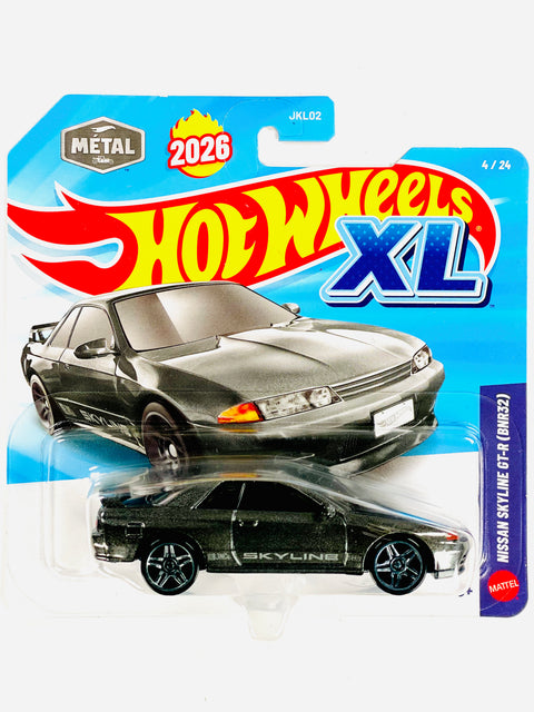 Hot Wheels 2026 XL Series 1:43 Scale Case A Nissan Skyline GTR (BNR32) - Damaged Card