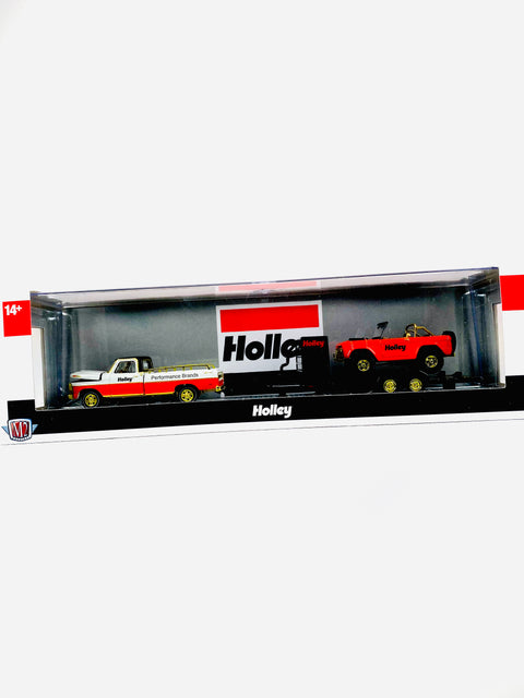 M2 Machines Auto Haulers Holley 1969 Ford F-100 Ranger Truck & 1966 Ford Bronco Chase