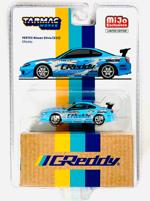 Tarmac Works Mijo Exclusives Vertex Nissan Silvia (S15) GReddy