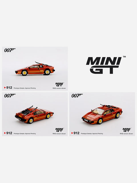 Mini GT Mijo Exclusive Lotus Esprit Turbo James Bond 007 “For Your Eyes Only” English Packaging #912E