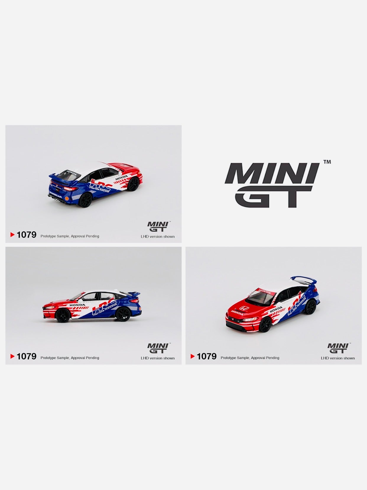 Mini GT Mijo Exclusive Honda Civic Type R 2024 Pace Car HRC #1079
