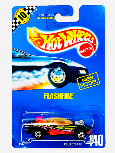 Hot Wheels 1990 Flashfire Wheel Variation Collector No. 140 - Damaged Card