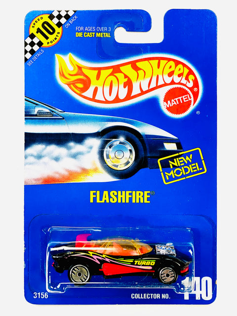 Hot Wheels 1990 Flashfire Wheel Variation Collector No. 140 - Damaged Card